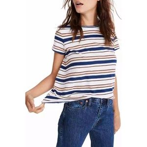 Madewell whisper cotton victor stripe tee shirt